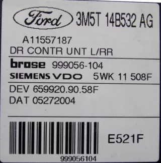  3M5T14B532AG Моторчик стеклоподъемника Ford Focus 2 Арт e8775538, вид 2