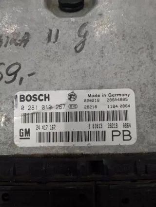 0281010267 Блок управления двигателем Opel Astra G Арт e8797366, вид 2