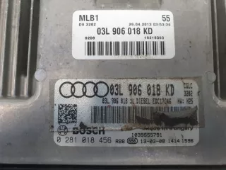 03L906018KD 0281018456 Блок управления двигателем Audi A4 B8 Арт e8817909, вид 2