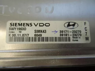 39171-23270 39181-23270 5WY1963C Блок управления двигателем Hyundai Tucson 1 Арт e8905705, вид 3