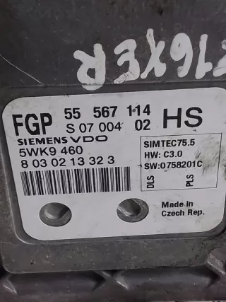 Z16XER 55567114 Блок управления двигателем Opel Astra H Арт e8946138, вид 4