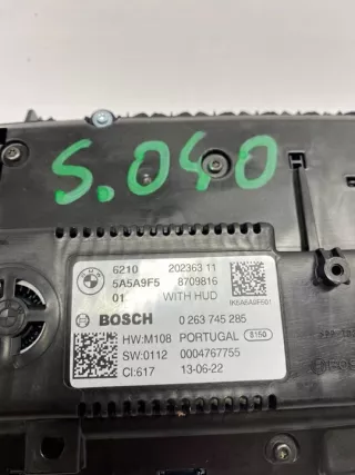 5A5A9F5 Щиток приборов (приборная панель) BMW 1 F40 Арт e8946405, вид 3