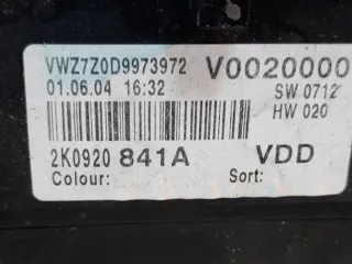 2K0920841A Щиток приборов (приборная панель) Volkswagen Caddy 3 Арт e9096254, вид 2