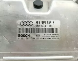 8E0909559E 0261207794 Блок управления двигателем Audi A4 B6 Арт e9141570, вид 4