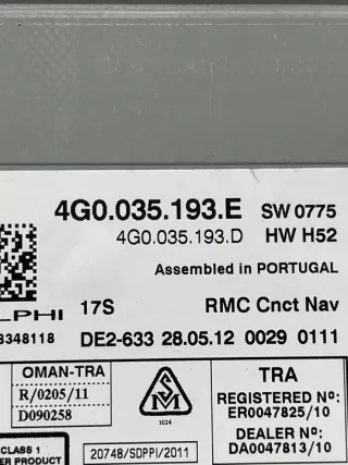 4G0035193E 4G0035193D Блок навигации Audi A6 C7 (S6,RS6) Арт e9167457, вид 16