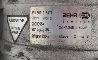 8FK351316-771 99000964 Компрессор кондиционера Mercedes SL r230 Арт e9188148, вид 4