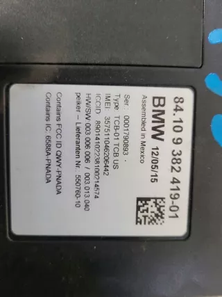 9382419 Блок управления (другие) BMW i3 Арт e9325317, вид 2