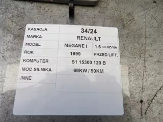 S115300120B 7700111770 HOM7700860319 Блок управления двигателем Renault Megane 1 Арт e9326245, вид 4