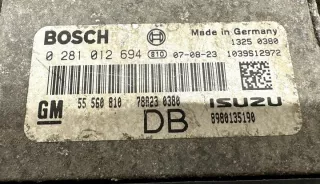 0281012694 55560810 8980135190 Блок управления двигателем Opel Astra H Арт e9343257, вид 3