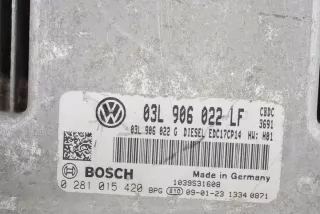 03L906022LF 0281015420 Блок управления двигателем Volkswagen Golf 6 Арт e9381986, вид 4
