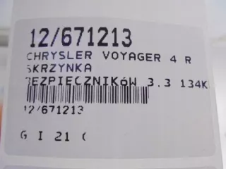 04869000AI Блок предохранителей Chrysler Voyager 4 Арт e9412350, вид 7