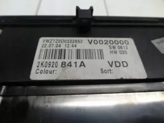 2K0920841A Щиток приборов (приборная панель) Volkswagen Caddy 3 Арт e9544385, вид 2