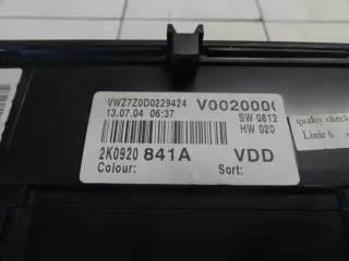 2K0920841A Щиток приборов (приборная панель) Volkswagen Caddy 3 Арт e9544386, вид 5