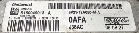 8V21-12A650-AFA 8V2112A650AFA 8V21-12A692-DB 8V2112A692DB S180049013 Блок управления двигателем Ford Fiesta 5 Арт e9545801, вид 2