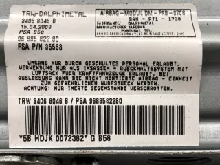 9688582280 Подушка безопасности Citroen C4 Picasso 1 Арт e9627674, вид 4