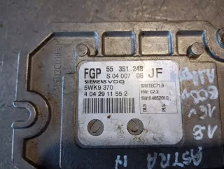 5WK9370 Блок управления двигателем Opel Astra H Арт e9644930, вид 2