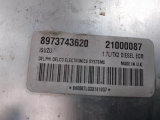 8973743620 21000087 Блок управления двигателем Opel Astra G Арт e9689606, вид 2