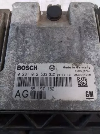 55197152 0281012533 1039S11738 Блок управления двигателем Opel Vectra C  Арт e9689973, вид 3