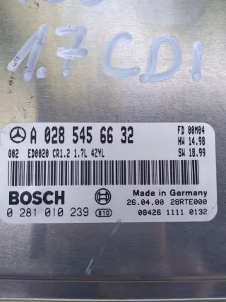 A0285456632 0281010239 Блок управления двигателем Mercedes A W168 Арт e9762353, вид 3