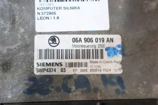 5WP4374 06A906019AN Блок управления двигателем Seat Leon 1 Арт e9762803, вид 4
