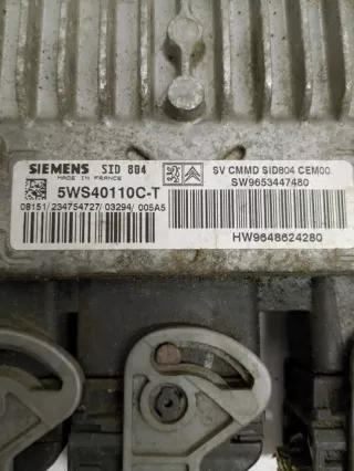 5WS40110CT 5WS40110C-T Блок управления двигателем Citroen C3 2 Арт e9770558, вид 2