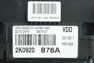 2K0920876A A2C81396500 Щиток приборов (приборная панель) Volkswagen Caddy 3 Арт e9819216, вид 2