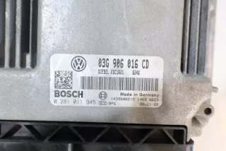 0281011945 03G906016CD Блок управления двигателем Volkswagen Touran 1 Арт e9820795, вид 4