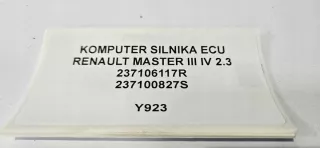 237106117R 237100827S Блок управления двигателем Renault Master 3 Арт e9823483, вид 5