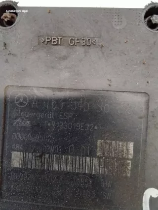 A1635459832 00009995D2 R123019E32 Блок ABS Mercedes ML W163 Арт e9881064, вид 2