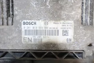 0281013593 55205621 Блок управления двигателем Opel Astra H Арт e9901927, вид 4