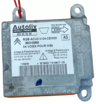9653190880 Блок AirBag Citroen Berlingo 1 Арт e10065151, вид 3