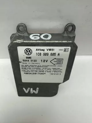1C0909605A 5WK43122 Блок AirBag Volkswagen Multivan T5 Арт e10065553, вид 4