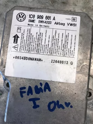 1C0909601A Блок AirBag Skoda Fabia 1 Арт e10092652, вид 3