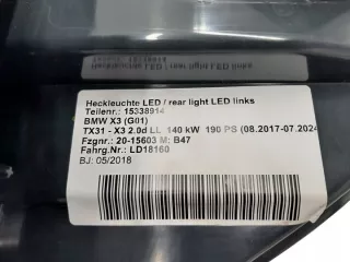 7408733 Фонарь задний левый BMW X3 G01 Арт e10207931, вид 3