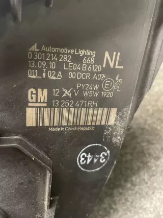 0301214282 13252471 Фара правая Opel Zafira B Арт e10293242, вид 5