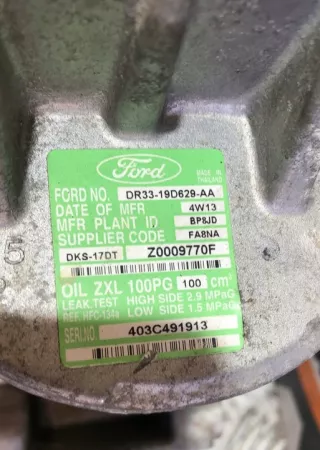 2011-2014 DR33-19D629-AA Компрессор кондиционера Ford Mustang 5 Арт e10478382, вид 3