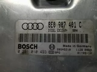 8E0907401C ALLWD12 28SA5210 0281010493 Блок управления двигателем Audi A4 B6 Арт e10492582, вид 3