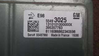 55493025 55501607 Блок управления двигателем Opel Astra K Арт e10506788, вид 3
