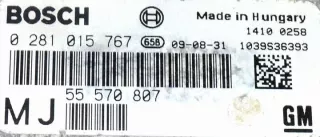 0281015767 55570807 Блок управления двигателем Opel Zafira B Арт e10506883, вид 2