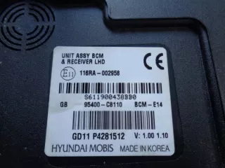 95400C8110 116RA002958 95400-C8110 Блок комфорта Hyundai i20  2 Арт e10557572, вид 2