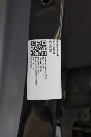  Передняя панель крепления облицовки (телевизор) BMW 5 F10/F11/GT F07 Арт e10581947, вид 4