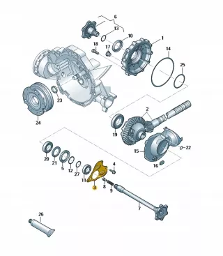 0B4409294D Полуось передняя левая (приводной вал, шрус) Audi RS4 B8 Арт AL14654613561_3, вид 2
