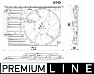 CFF,547,000P Вентилятор радиатора MINI COUNTRYMAN F60 Арт AL14808058223_5, вид 2