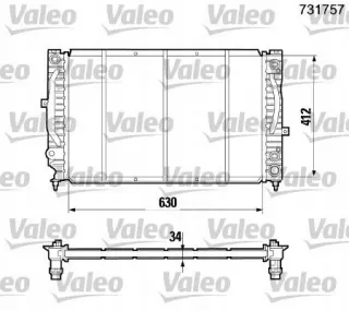 731757 Радиатор основной Audi A6 Allroad C5 Арт AL14866534335, вид 3
