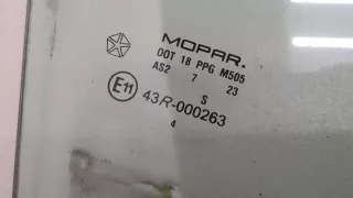 5074256AA Стекло двери передней правой Chrysler Sebring 3 Арт 20204447, вид 2