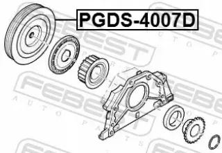 PGDS-4007D Шкив коленвала Ford Galaxy 2 restailing Арт AL14187742742_5, вид 2