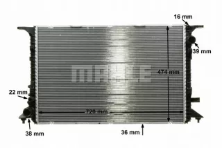 CR,1201,000P Радиатор основной Audi A8 D4 (S8) Арт AL14231254683, вид 10