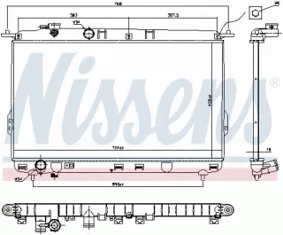 67026 Радиатор основной Kia Magentis MS Арт AL14371290010, вид 2