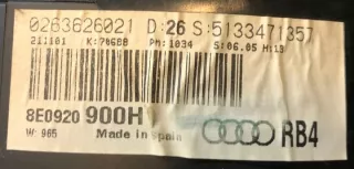 8E0920900H Щиток приборов (приборная панель) Audi A4 B6 Арт e12687329, вид 4