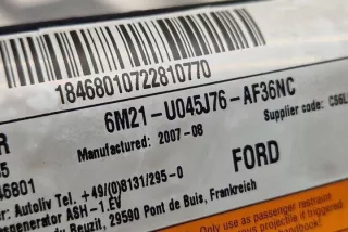 6M21-U045J76-AF36NC Подушка безопасности Ford Galaxy 3 Арт e12670412, вид 5